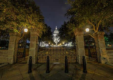 Austin, Texas, where you can join Ghost City Tours' Guides for a Ghost Tour.